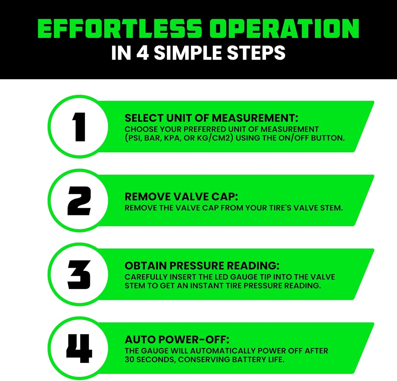 فشارسنج دیجیتال تایر راینو USA با طراحی ارگونومیک، نازل چراغ دار و صفحه نمایش LCD با نور پس زمینه - قرائت های دقیق فشارسنج دیجیتال تایر راینو USA با طراحی ارگونومیک، نازل چراغ دار و صفحه نمایش LCD با نور پس زمینه - قرائت های دقیق