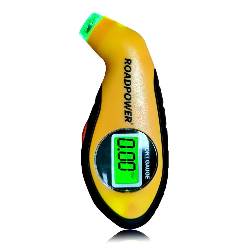فشارسنج دیجیتال تایر ROADPOWER، یک عددی - 100 PSI، 4 حالت، فشارسنج تایر برای خودرو، کامیون، موتورسیکلت، دوچرخه با LCD دارای نور پس زمینه و دستگیره ضد لغزش، مدل: RP-TG-380، رنگ: زرد فشارسنج دیجیتال تایر ROADPOWER، یک عددی - 100 PSI، 4 حالت، فشارسنج تایر برای خودرو، کامیون، موتورسیکلت، دوچرخه با LCD دارای نور پس زمینه و دستگیره ضد لغزش، مدل: RP-TG-380، رنگ: زرد