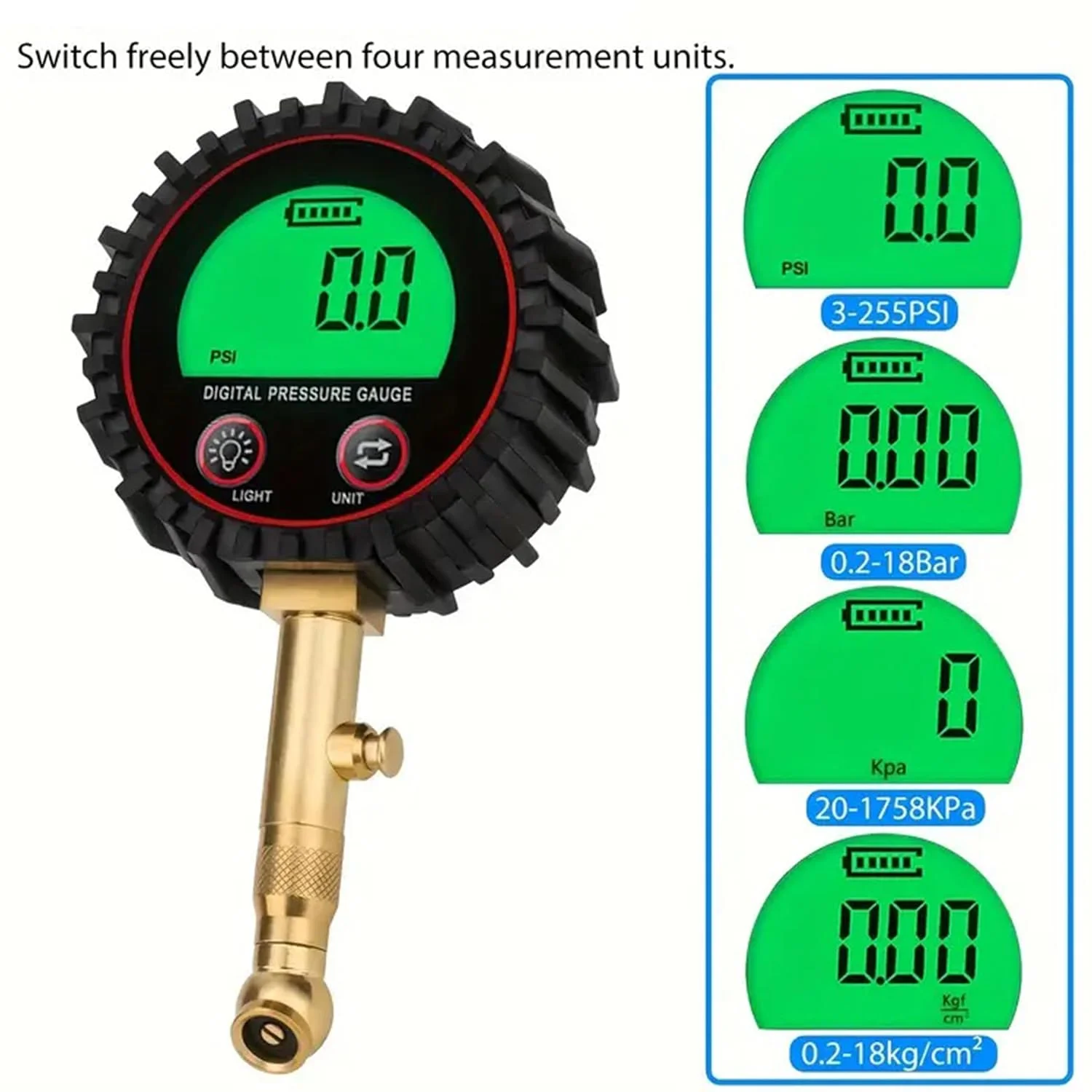 تنظیم کننده دیجیتال فشار باد لاستیک ROADPOWER با قدرت بالا 200 PSI، 4 حالت، با LCD دارای نور پس زمینه، کیت تخلیه سریع باد لاستیک خودروهای آفرود 4x4 با دکمه رهاسازی دقیق، برای ماشین، کامیون، موتور سیکلت...، مدل: RP-TG-440 تنظیم کننده دیجیتال فشار باد لاستیک ROADPOWER با قدرت بالا 200 PSI، 4 حالت، با LCD دارای نور پس زمینه، کیت تخلیه سریع باد لاستیک خودروهای آفرود 4x4 با دکمه رهاسازی دقیق، برای ماشین، کامیون، موتور سیکلت...، مدل: RP-TG-440