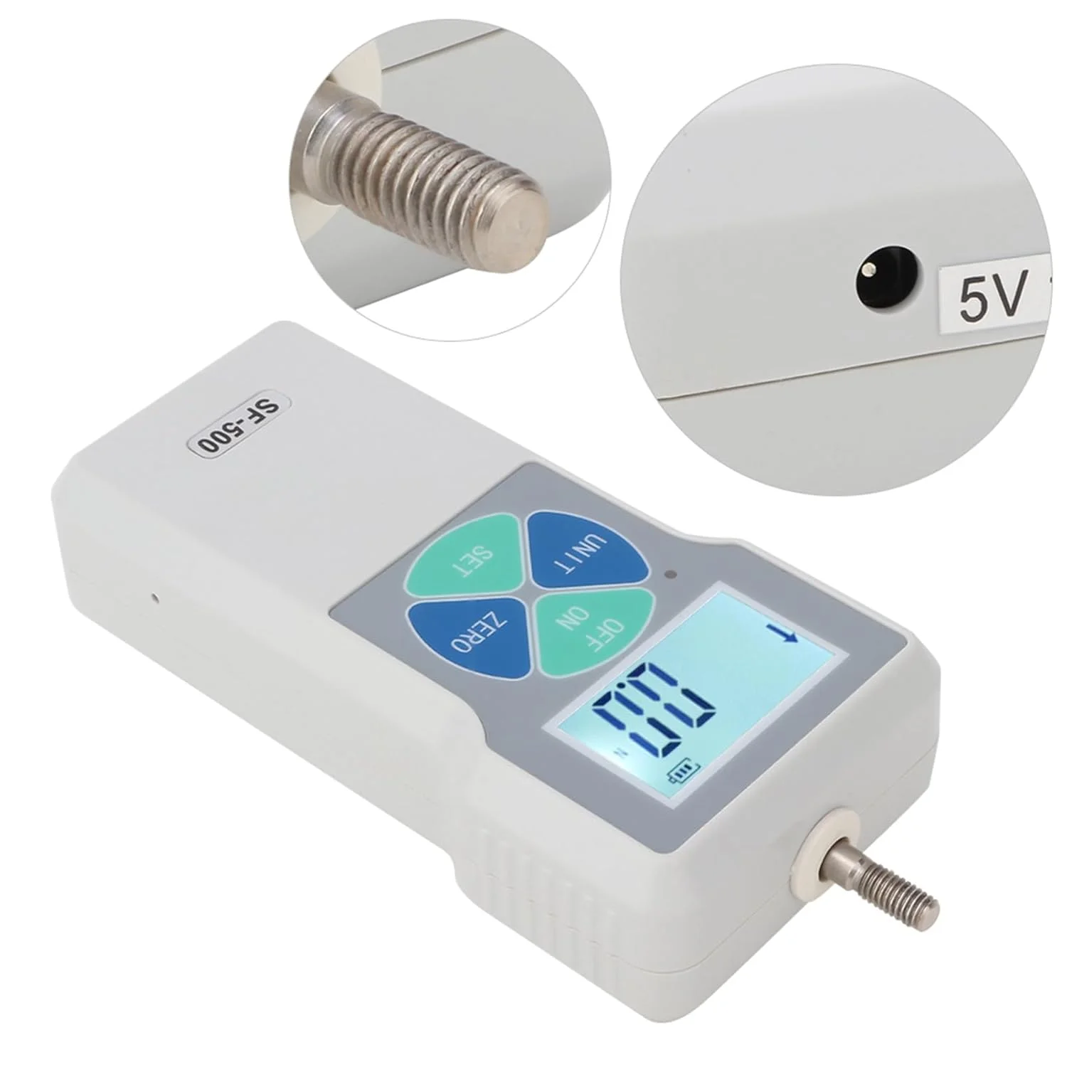 نیروسنج دیجیتال SF-500، 500 نیوتن، 100-240 ولت (دوشاخه آمریکایی) نیروسنج دیجیتال SF-500، 500 نیوتن، 100-240 ولت (دوشاخه آمریکایی)