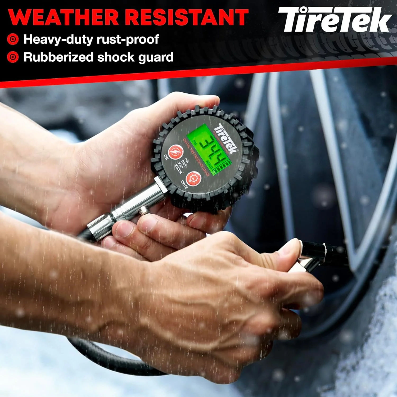 فشارسنج دیجیتال تایر (0-200 PSI) - فشارسنج تایر سنگین (استیل ضد زنگ) - دارای گواهی MotCertified ANSI - خواندن آسان - فشارسنج هوا - فشارسنج تایر دوچرخه و موتورسیکلت فشارسنج دیجیتال تایر (0-200 PSI) - فشارسنج تایر سنگین (استیل ضد زنگ) - دارای گواهی MotCertified ANSI - خواندن آسان - فشارسنج هوا - فشارسنج تایر دوچرخه و موتورسیکلت