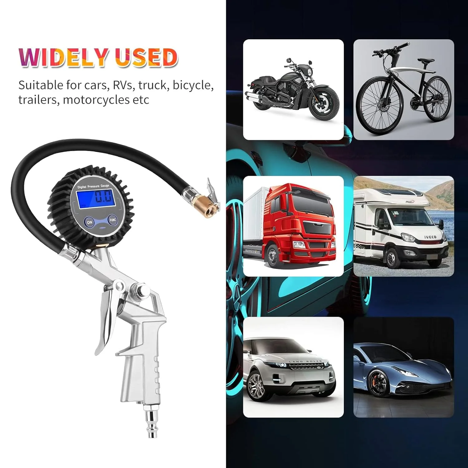 گیج فشار باد دیجیتال TERRIFI با قابلیت تنظیم باد، 0-150 PSI - دارای سری دقیق، دقت نمایش 0.1 - سازگار با کمپرسور هوا برای باد کردن چرخ گیج فشار باد دیجیتال TERRIFI با قابلیت تنظیم باد، 0-150 PSI - دارای سری دقیق، دقت نمایش 0.1 - سازگار با کمپرسور هوا برای باد کردن چرخ