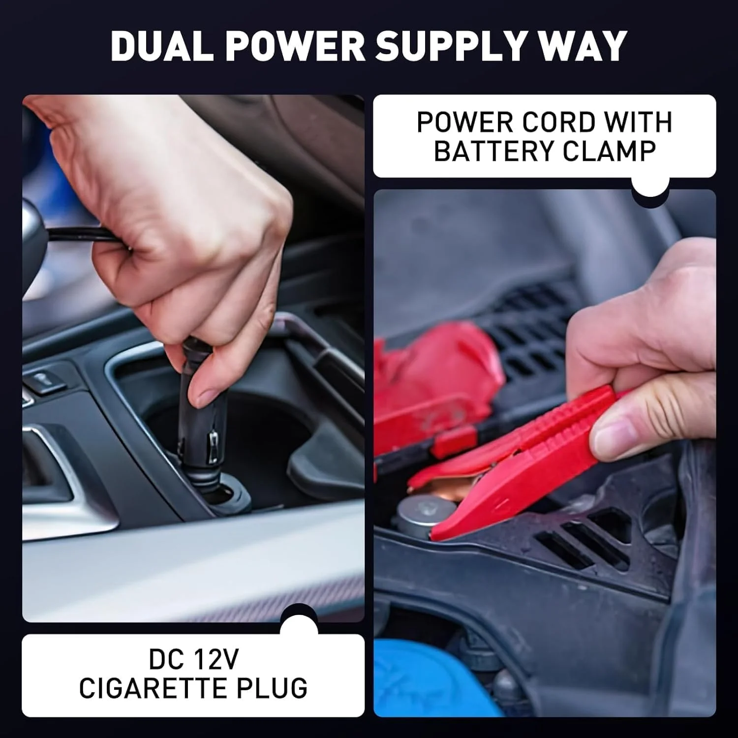 پمپ باد تایر قابل حمل، کمپرسور هوای دو سیلندر سنگین 12 ولت با فشار 150 PSI به همراه فشارسنج دیجیتال و چراغ LED مناسب خودروهای پیکاپ، شاسی بلند، آفرود و ATV با قابلیت خاموشی خودکار و سرعت 4 برابر پمپ باد تایر قابل حمل، کمپرسور هوای دو سیلندر سنگین 12 ولت با فشار 150 PSI به همراه فشارسنج دیجیتال و چراغ LED مناسب خودروهای پیکاپ، شاسی بلند، آفرود و ATV با قابلیت خاموشی خودکار و سرعت 4 برابر