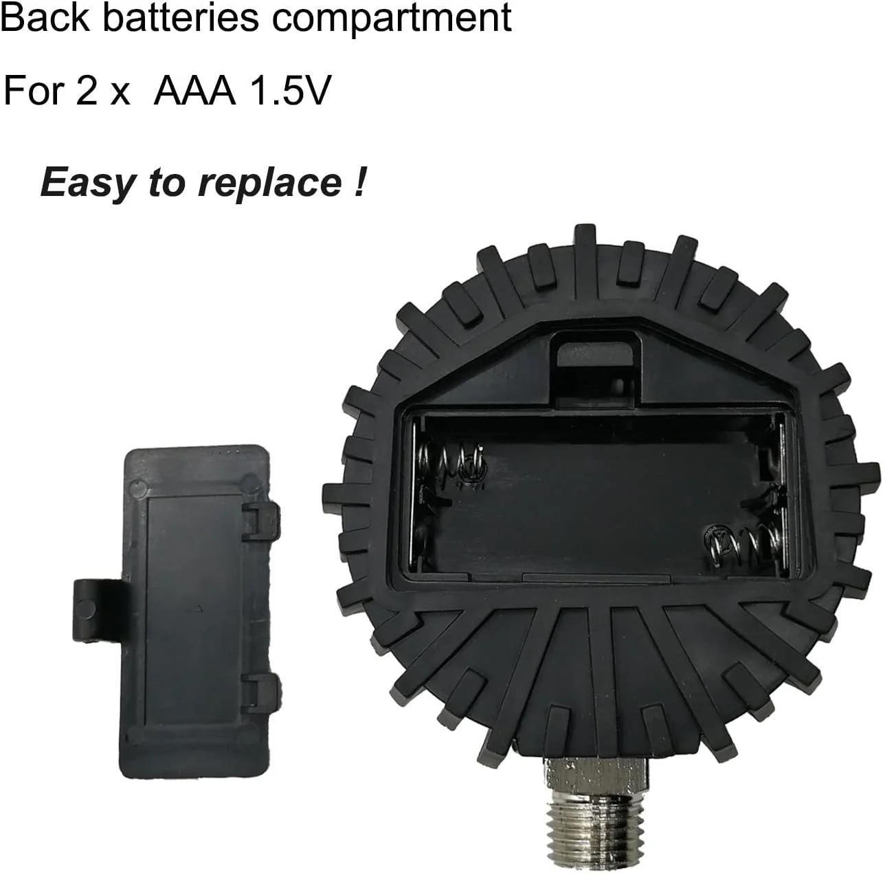 فشارسنج دیجیتال هوا UHARBOUR 0-200 PSI، فشارسنج دیجیتال با اتصال پایین 1/4 NPT و محافظ لاستیکی، دقت 1% .F.S، فشارسنج هوا