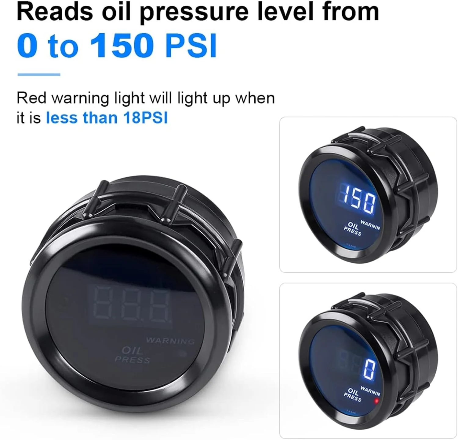 فشارسنج روغن خودرو، کامیون و وسایل نقلیه، اندازه 52 میلی متر فشارسنج روغن خودرو، کامیون و وسایل نقلیه، اندازه 52 میلی متر