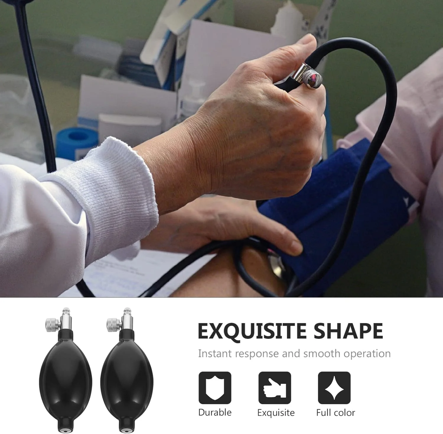 سیستم باد کردن بدون لاتکس 2 عدد جایگزین مشکی فشارسنج پمپ فشار خون دستی باد کردن فشارسنج دستی سیستم باد کردن بدون لاتکس 2 عدد جایگزین مشکی فشارسنج پمپ فشار خون دستی باد کردن فشارسنج دستی