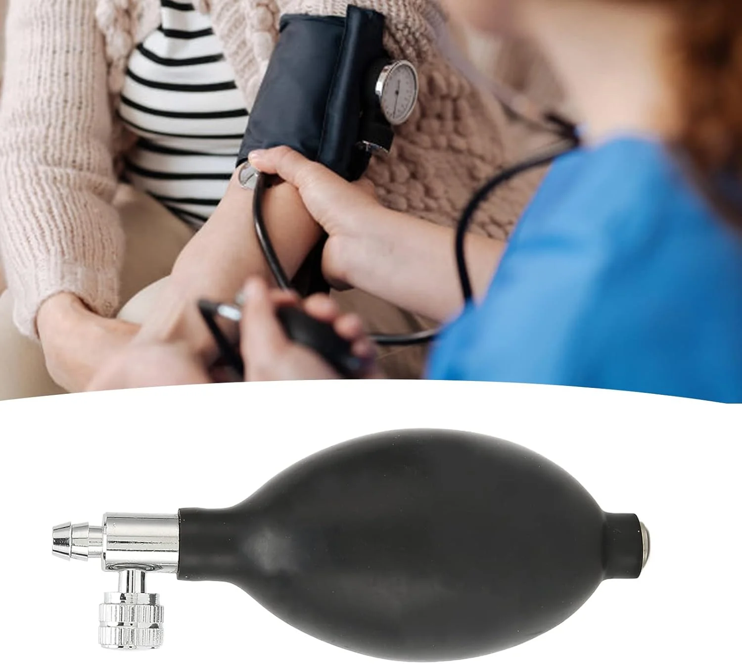 یک عدد پمپ لاتکس جایگزین برای دستگاه فشار خون به همراه دریچه تخلیه هوا