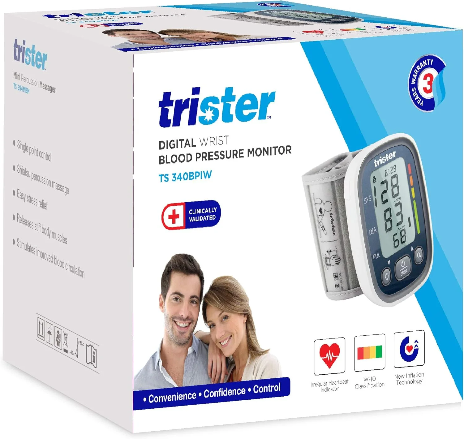 فشارسنج دیجیتال مچی تریستر مدل TS-340BPIW