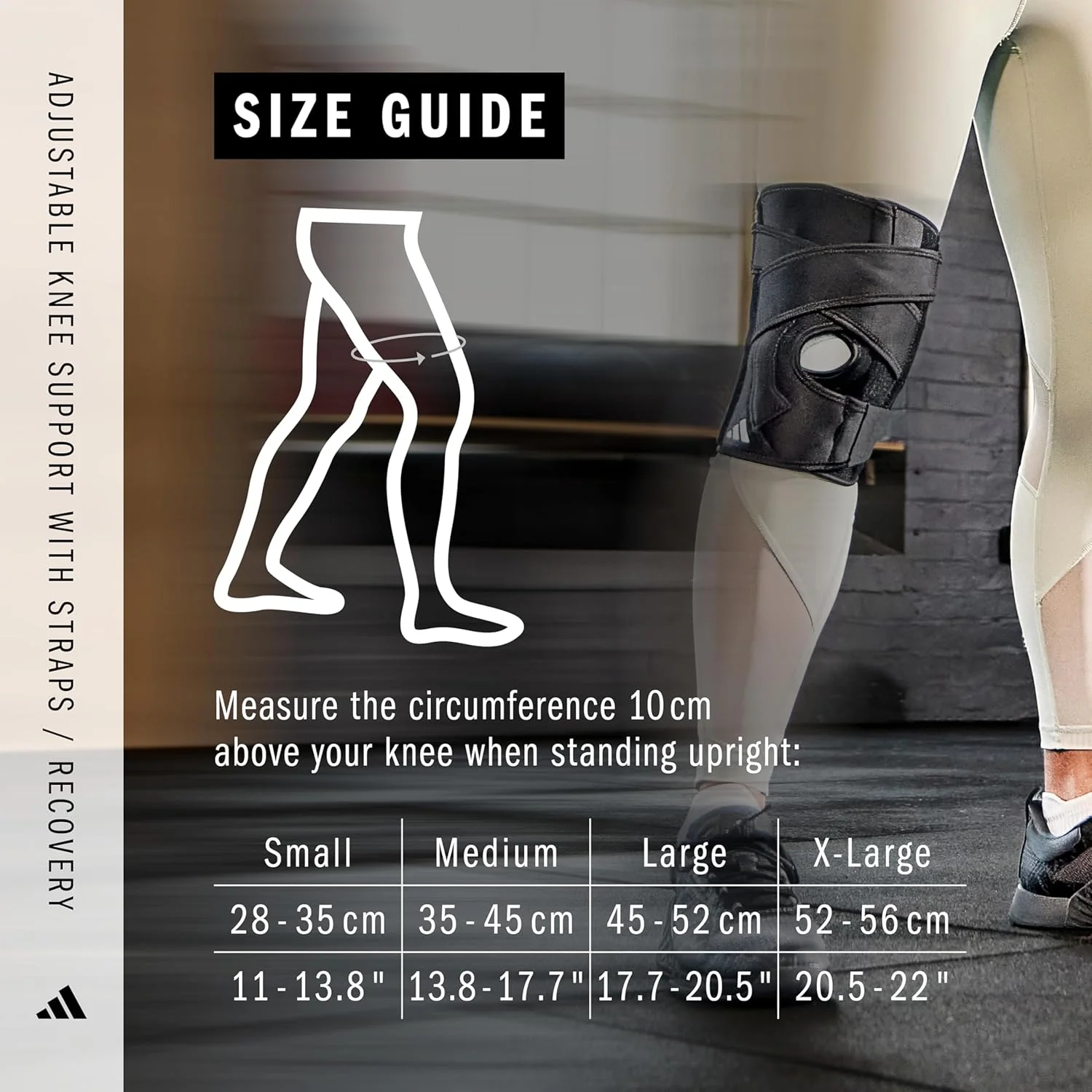 زانوبند قابل تنظیم با بند - سایز S