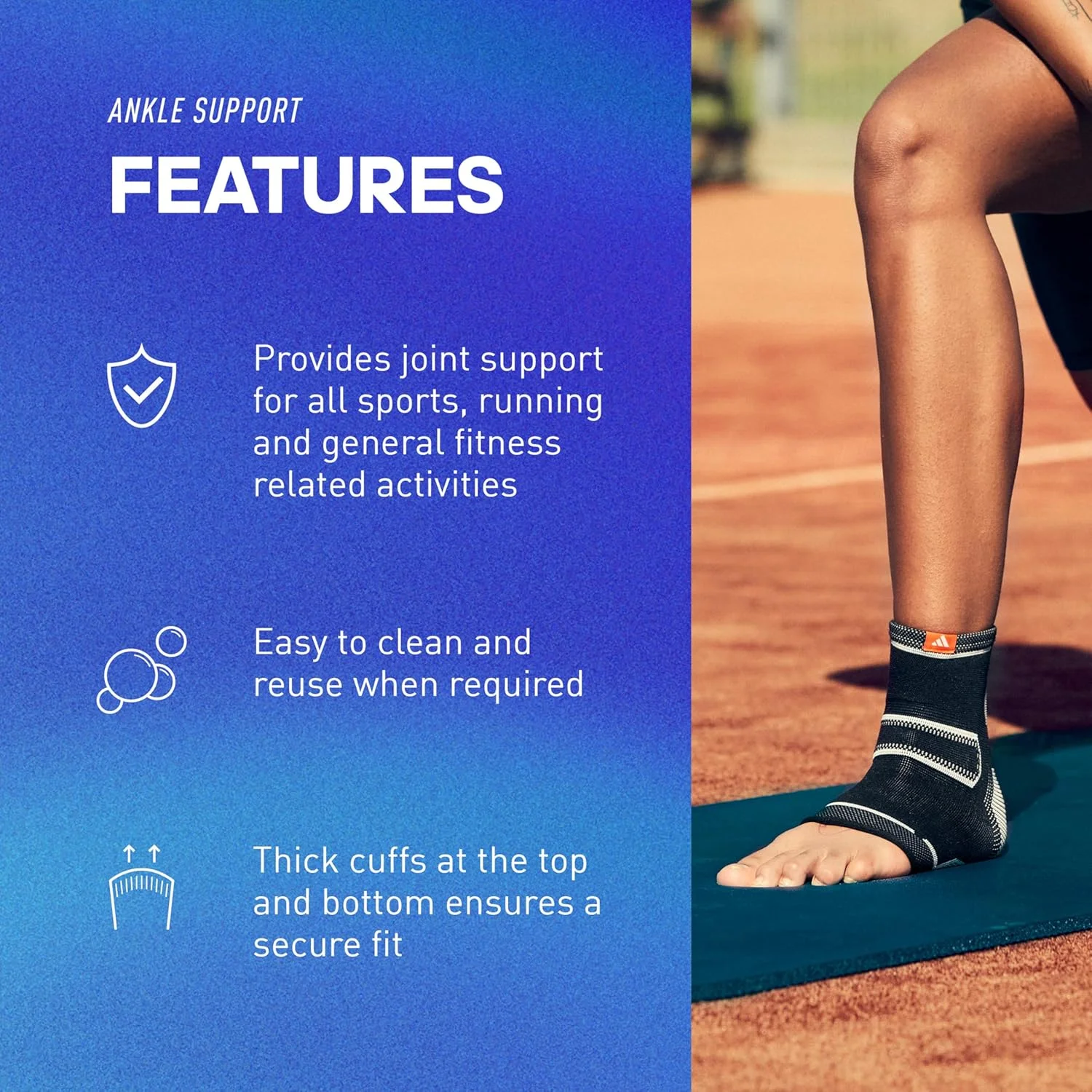 محافظ مچ پا آدیداس - سایز بزرگ (بسته 2 عددی)