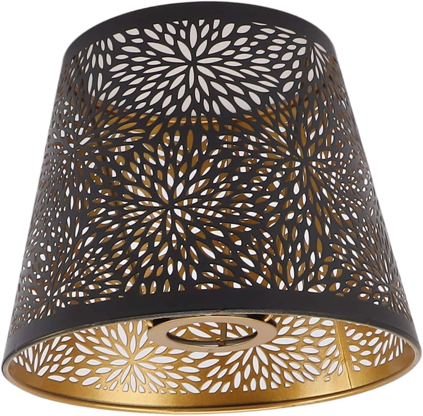 آباژور فلزی، پوشش چراغ آهنی حکاکی شده طرح درخت جنگلی، برای خانه