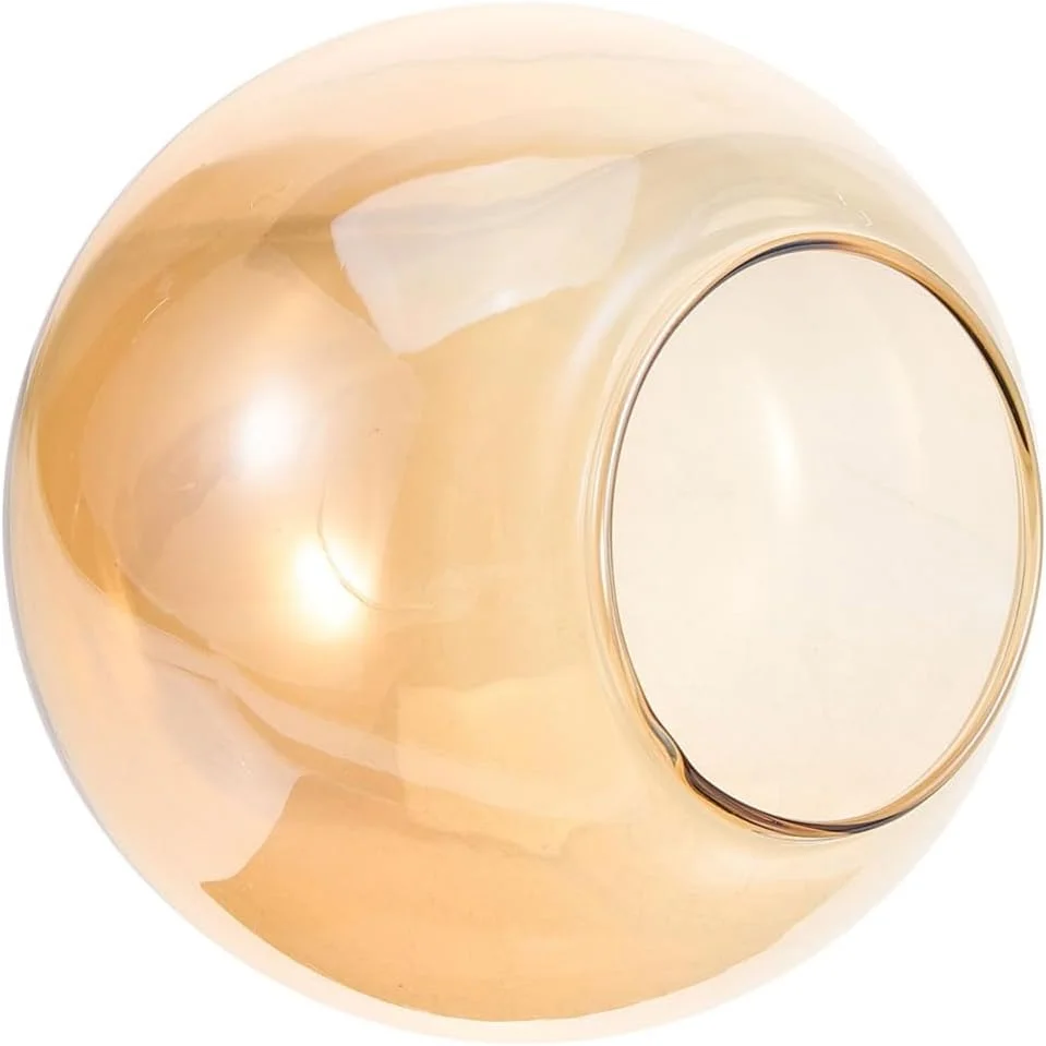 حباب شیشه ای چراغ OSALADI، روکش جایگزین، سایه تزئینی برای چراغ آویز، 15 سانتی متر