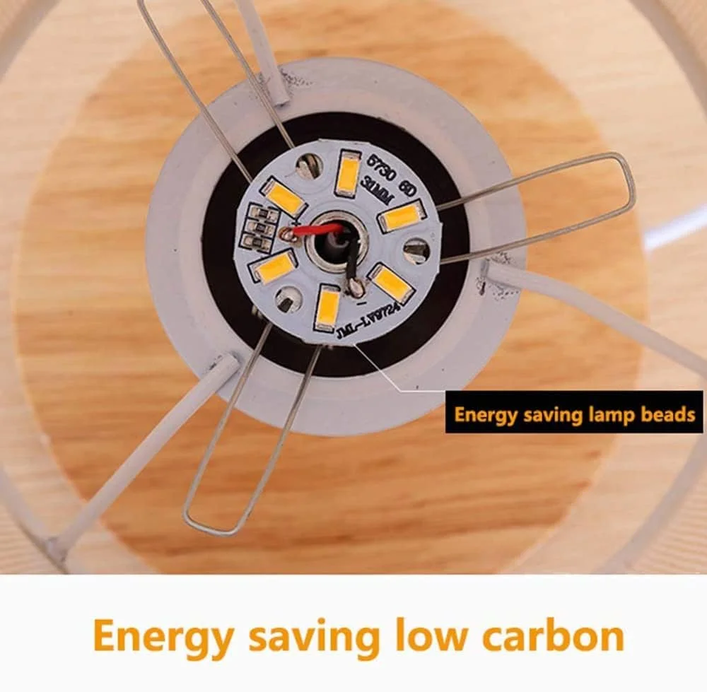 چراغ خواب کنار تختی Necomi، چراغ های LED اتاق خواب با کابل USB، چراغ رومیزی کنار تخت، پایه گرد چوبی جامد مینیمالیستی با سایه پارچه ای برای اتاق نشیمن، اتاق کودک، دفتر کار