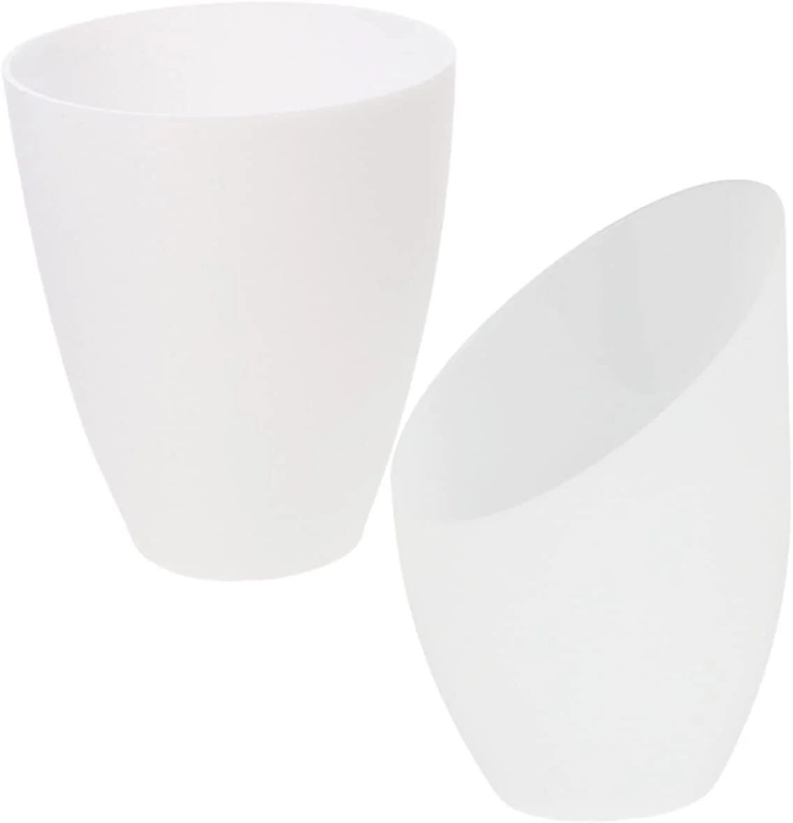 2 عدد آباژور پلاستیکی برای چراغ های آویز، رومیزی و دیواری با طراحی سر صاف و شیب دار، آباژورهای جایگزین چند منظوره برای راه حل های روشنایی منزل