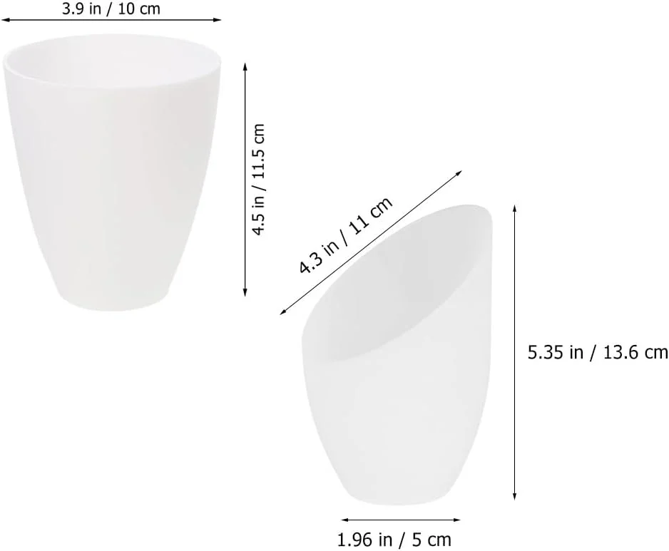 2 عدد آباژور پلاستیکی برای چراغ های آویز، رومیزی و دیواری با طراحی سر صاف و شیب دار، آباژورهای جایگزین چند منظوره برای راه حل های روشنایی منزل