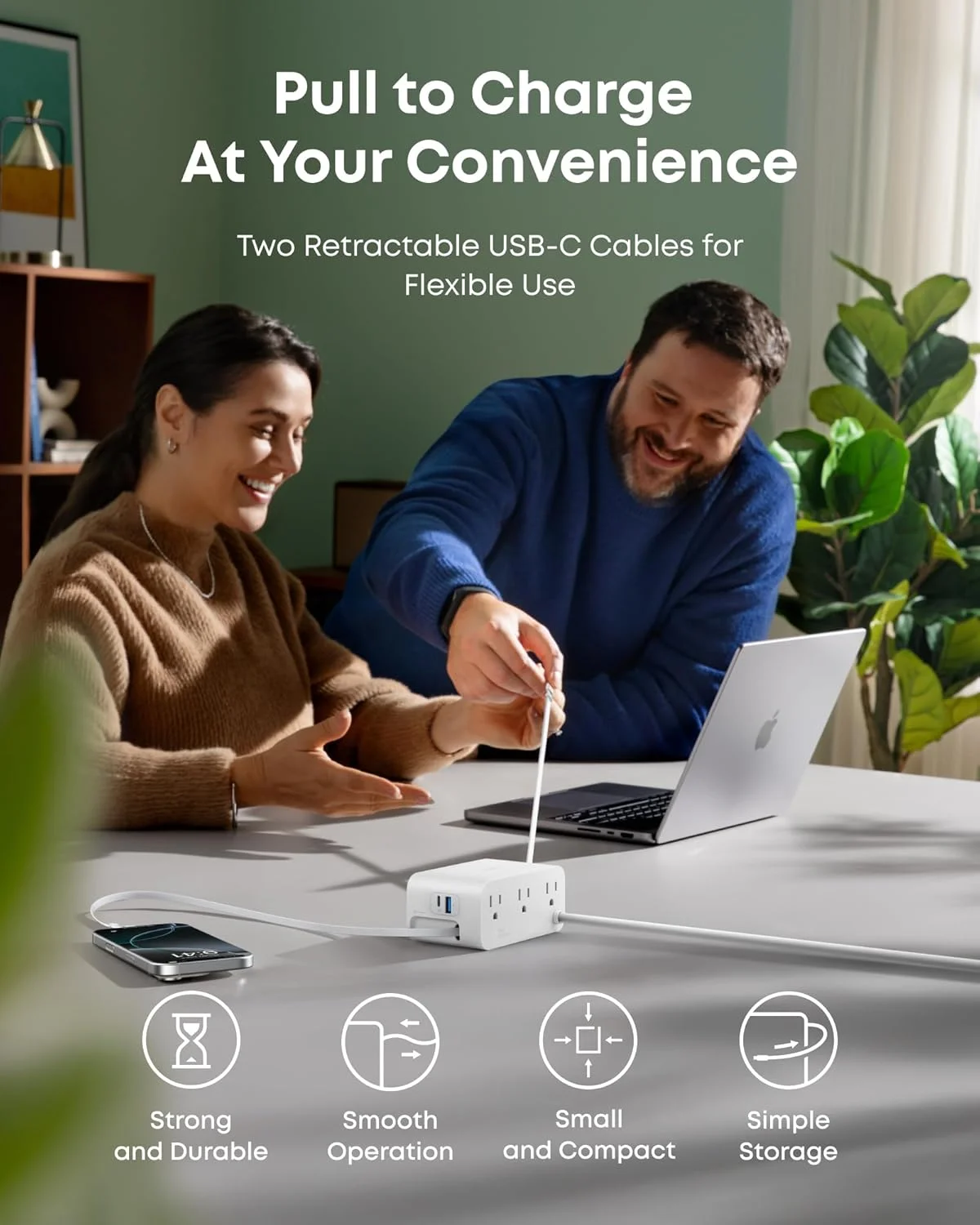 ایستگاه شارژ نانو انکر، چند راهی برق 7 در 1 USB-C برای آیفون 16، کابل جمع شونده 2.3 فوتی Anker InstaCord، 3 پورت USB-C، 1 پورت USB-A، 3 پریز AC، شارژ سریع 100 واتی رومیزی برای مک بوک، خانه، دفتر (بدون باتری) ایستگاه شارژ نانو انکر، چند راهی برق 7 در 1 USB-C برای آیفون 16، کابل جمع شونده 2.3 فوتی Anker InstaCord، 3 پورت USB-C، 1 پورت USB-A، 3 پریز AC، شارژ سریع 100 واتی رومیزی برای مک بوک، خانه، دفتر (بدون باتری)