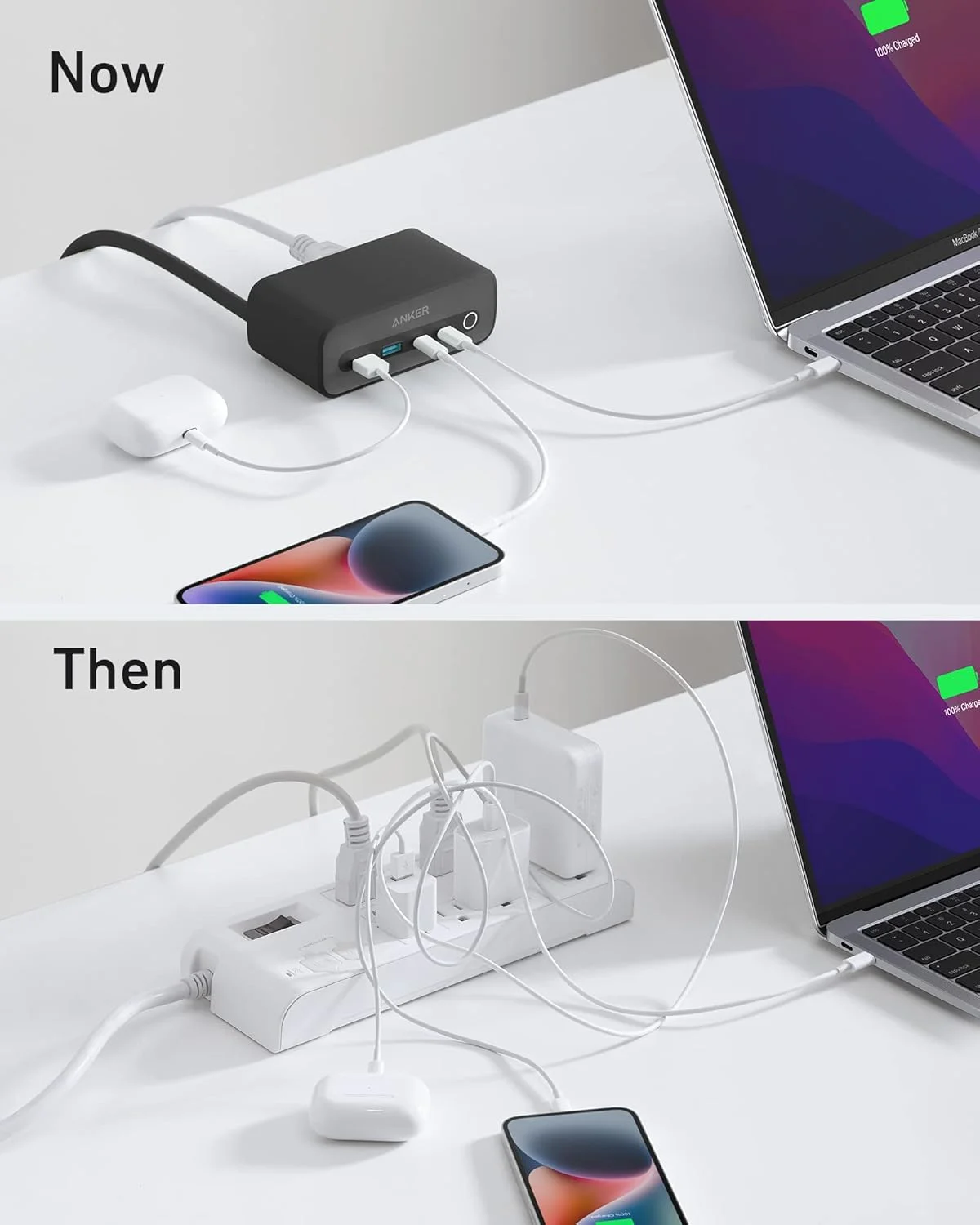 شارژر و چند راهی برق انکر مدل VIKEVO شارژر و چند راهی برق انکر مدل VIKEVO