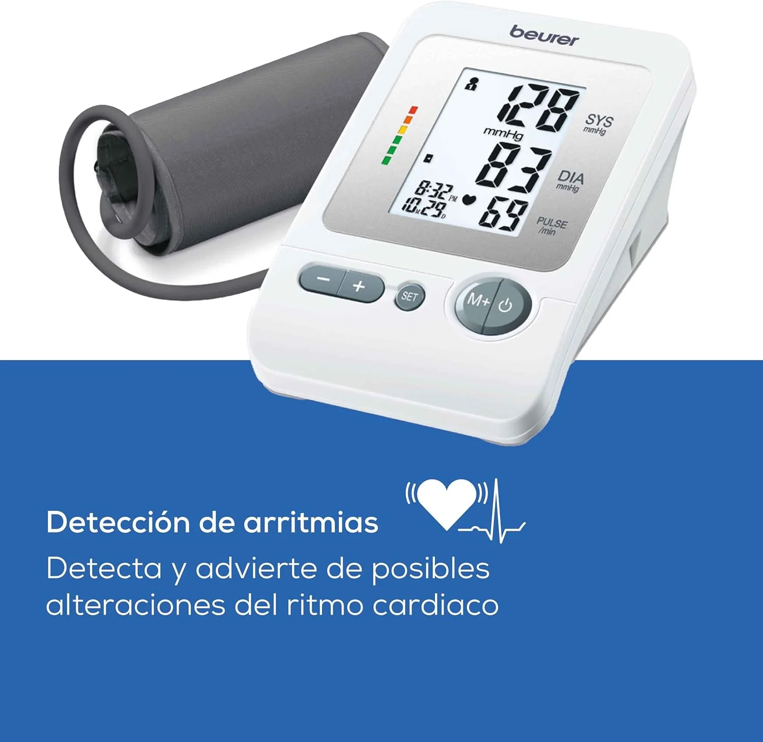 فشارسنج بازویی بیورر مدل BM26، کاف بزرگ، 4 کاربر، اتوماتیک و دیجیتال، صفحه نمایش بزرگ، تشخیص ضربان قلب نامنظم، دور بازو 22 تا 42 سانتی متر، مناسب برای استفاده خانگی، دقت بالا فشارسنج بازویی بیورر مدل BM26، کاف بزرگ، 4 کاربر، اتوماتیک و دیجیتال، صفحه نمایش بزرگ، تشخیص ضربان قلب نامنظم، دور بازو 22 تا 42 سانتی متر، مناسب برای استفاده خانگی، دقت بالا