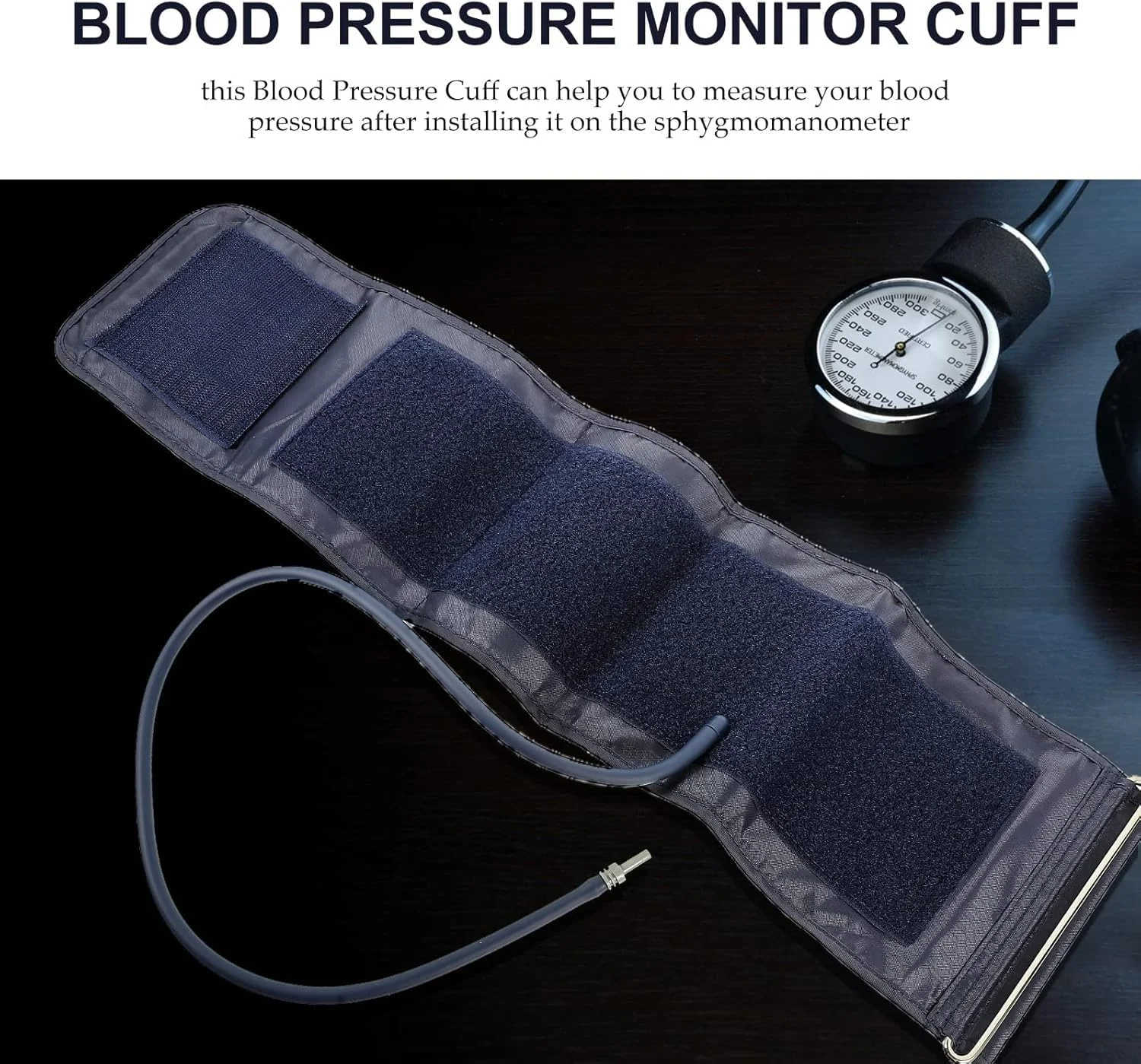 بازوبند فشار خون، بازوبند جایگزین فشار خون، بسته 2 عددی بازوبند فشار خون با اتصال، بند بازوبند بزرگ قابل تنظیم، بازوبند جایگزین فشار خون برای افراد مسن (22 ~