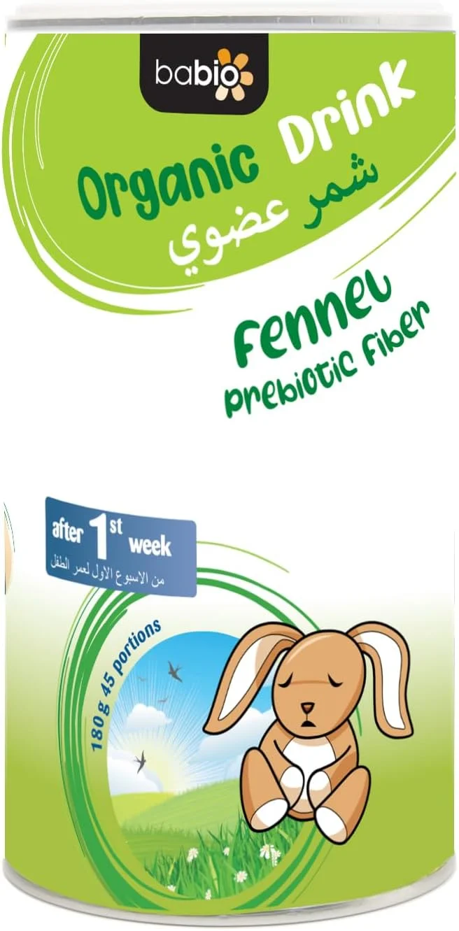 نوشیدنی چای فوری رازیانه ارگانیک بابیو فود فاکتور با فیبر پریبیوتیک (اینولین)، تسکین قولنج و نفخ، کمک به هضم غذا و آرامش کودک، تهیه آسان با آب سرد یا گرم، چای گیاهی کودک 180 گرم نوشیدنی چای فوری رازیانه ارگانیک بابیو فود فاکتور با فیبر پریبیوتیک (اینولین)، تسکین قولنج و نفخ، کمک به هضم غذا و آرامش کودک، تهیه آسان با آب سرد یا گرم، چای گیاهی کودک 180 گرم