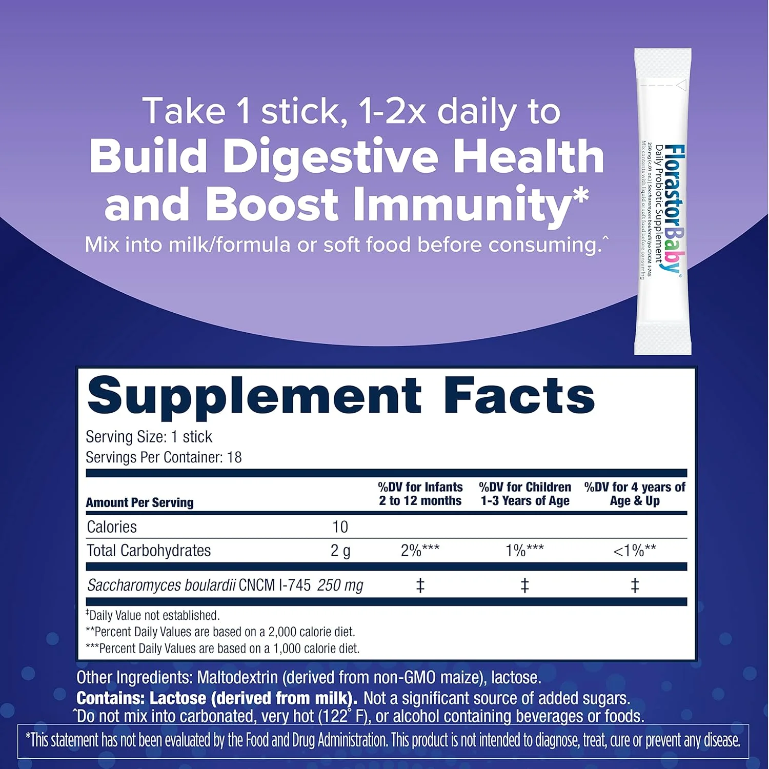 مکمل پروبیوتیک روزانه کودک فلوراستور، پودر مخلوط با شیر، شیر خشک یا غذاهای نرم، Saccharomyces Boulardii CNCM I-745 (18 عدد) مکمل پروبیوتیک روزانه کودک فلوراستور، پودر مخلوط با شیر، شیر خشک یا غذاهای نرم، Saccharomyces Boulardii CNCM I-745 (18 عدد)
