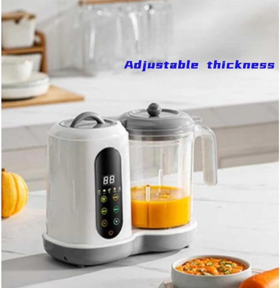 دستگاه غذاساز کودک، پردازشگر چند منظوره، زمان دار، دیگ بخار کنترل هوشمند، پخت و آسیاب کاملا خودکار، دستگاه آسیاب گرم کننده غذای کودک با صفحه لمسی خود تمیز شونده LCD، (سفید) دستگاه غذاساز کودک، پردازشگر چند منظوره، زمان دار، دیگ بخار کنترل هوشمند، پخت و آسیاب کاملا خودکار، دستگاه آسیاب گرم کننده غذای کودک با صفحه لمسی خود تمیز شونده LCD، (سفید)