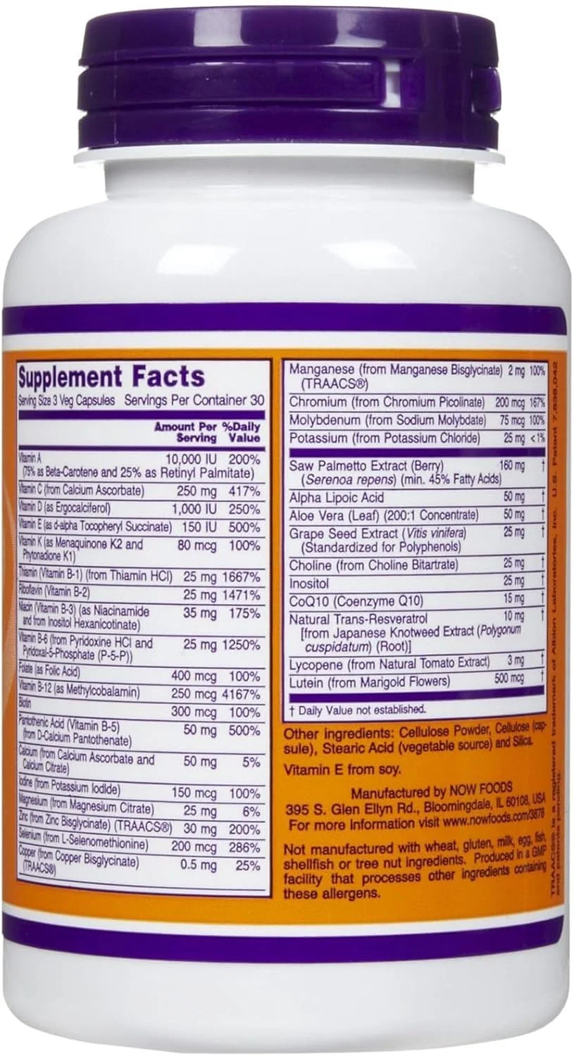 NOW Foods ADAM مولتی ویتامین مخصوص آقایان، 90 کپسول NOW Foods ADAM مولتی ویتامین مخصوص آقایان، 90 کپسول