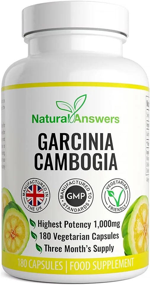 کپسول گارسینیا کامبوجیا - مکمل غذایی گیاهی با قدرت بالا برای مردان و زنان - ساخت انگلستان توسط نچرال انسرز (180 عدد) کپسول گارسینیا کامبوجیا - مکمل غذایی گیاهی با قدرت بالا برای مردان و زنان - ساخت انگلستان توسط نچرال انسرز (180 عدد)