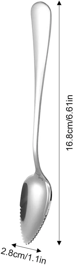 ۴ عدد قاشق گریپ فروت، قاشق کیوی ۱۶.۸ سانتی متری، قاشق استیل ضد زنگ، قاشق دندانه دار، مکمل غذای کودک، قاشق میوه، قاشق دسر، قاشق میوه با لبه دندانه دار، برای کیوی، سیب ۴ عدد قاشق گریپ فروت، قاشق کیوی ۱۶.۸ سانتی متری، قاشق استیل ضد زنگ، قاشق دندانه دار، مکمل غذای کودک، قاشق میوه، قاشق دسر، قاشق میوه با لبه دندانه دار، برای کیوی، سیب