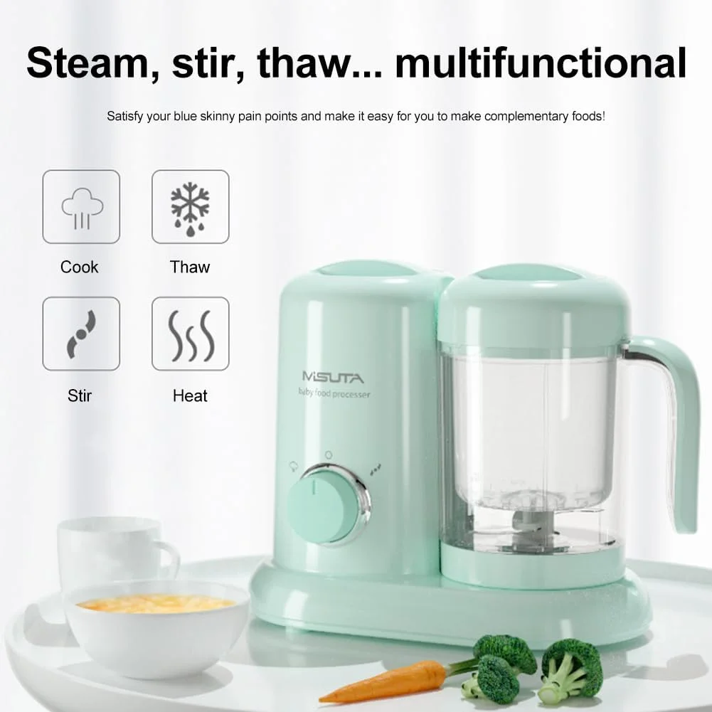 غذاساز کودک 4 در 1 چندکاره HCLSHOP ظرفیت 500 میلی لیتر، بخارپز برقی، مکمل غذایی، مخلوط کن، آسیاب کوچک غذا غذاساز کودک 4 در 1 چندکاره HCLSHOP ظرفیت 500 میلی لیتر، بخارپز برقی، مکمل غذایی، مخلوط کن، آسیاب کوچک غذا