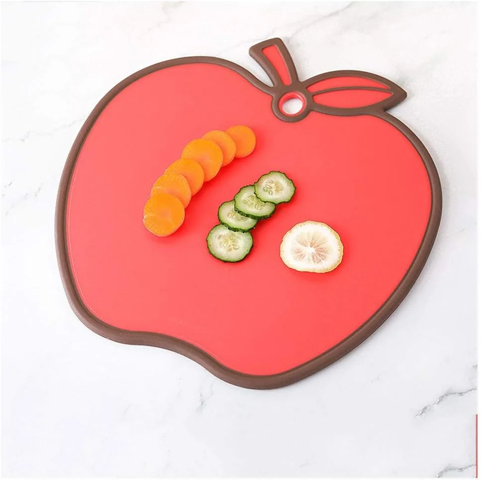 تخته برش آشپزخانه پلاستیکی خانگی برای غذای کودک و مکمل غذایی، تخته برش دو طرفه کوچک برای میوه، مناسب خوابگاه (رنگ: A)