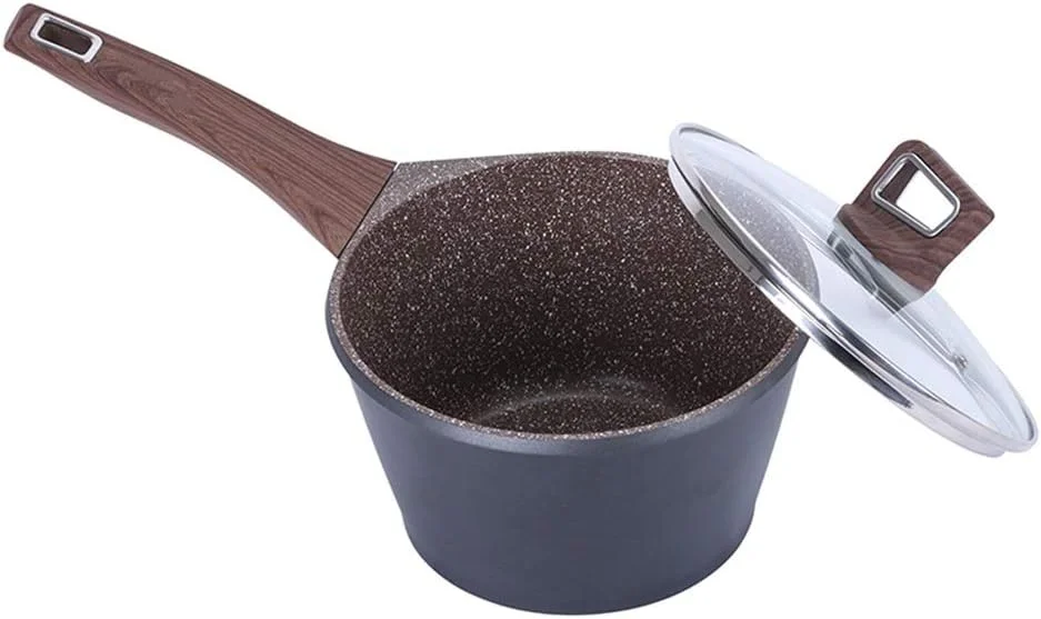 شیرجوش خانگی مکمل غذای کودک قابلمه کوچک برای پخت سوپ کوچک نچسب 18 سانتی متری با درب برای آشپزخانه، A-11x18x38.5 سانتی متر