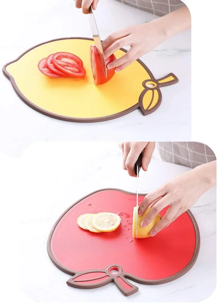 تخته برش آشپزخانه پلاستیکی خانگی برای غذای کودک و مکمل غذایی، تخته برش دو طرفه کوچک برای میوه، مناسب خوابگاه (رنگ: A)