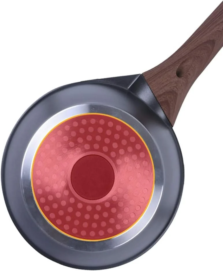 شیرجوش خانگی مکمل غذای کودک قابلمه کوچک برای پخت سوپ کوچک نچسب 18 سانتی متری با درب برای آشپزخانه، A-11x18x38.5 سانتی متر