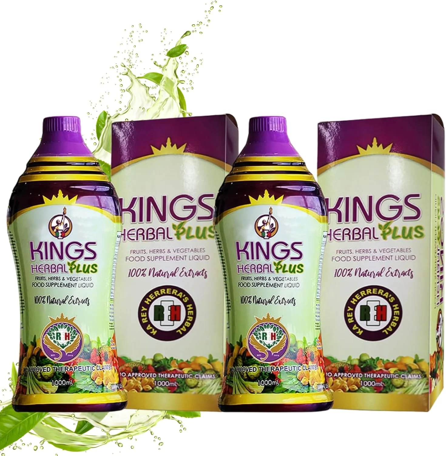 مکمل غذایی گیاهی کینگز پلاس 1000 میلی لیتر، ترکیبی از میوه ها، گیاهان و سبزیجات (2 بطری) مکمل غذایی گیاهی کینگز پلاس 1000 میلی لیتر، ترکیبی از میوه ها، گیاهان و سبزیجات (2 بطری)