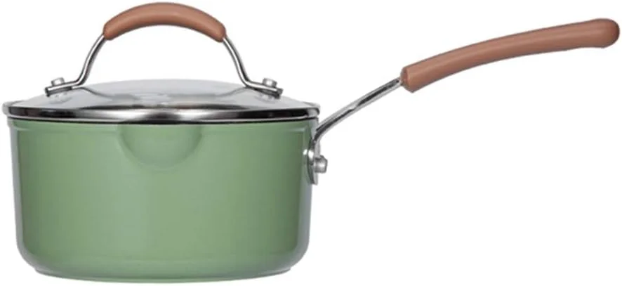 شیرجوش قابلمه شیر نچسب مکمل غذای کودک برای آشپزخانه، سبز - 20x8.5x17.8 سانتی متر