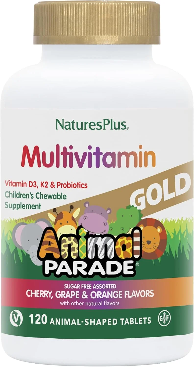 مکمل مولتی ویتامین و مواد معدنی جویدنی کودکان Nature's Plus Source of Life Animal Parade Gold، 120 عدد مکمل مولتی ویتامین و مواد معدنی جویدنی کودکان Nature's Plus Source of Life Animal Parade Gold، 120 عدد