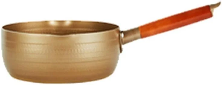 تابه سرخ کردنی طلایی با درب، قابلمه نودل نچسب، قابلمه سوپ، قابلمه شیر، سرخ کن کوچک خانگی با توری سرخ کردنی، قابلمه نودل فوری، قابلمه مکمل غذای کودک - 2.3 لیتر