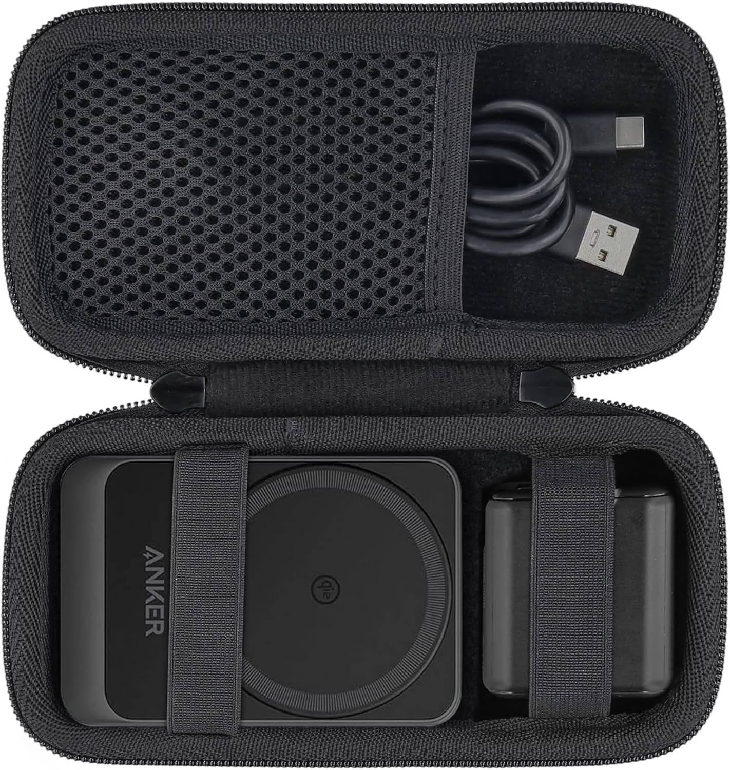 کیف محافظ ایستگاه شارژ بیسیم تاشو 3 در 1 انکر MagGo (فقط کیف)، مشکی کیف محافظ ایستگاه شارژ بیسیم تاشو 3 در 1 انکر MagGo (فقط کیف)، مشکی