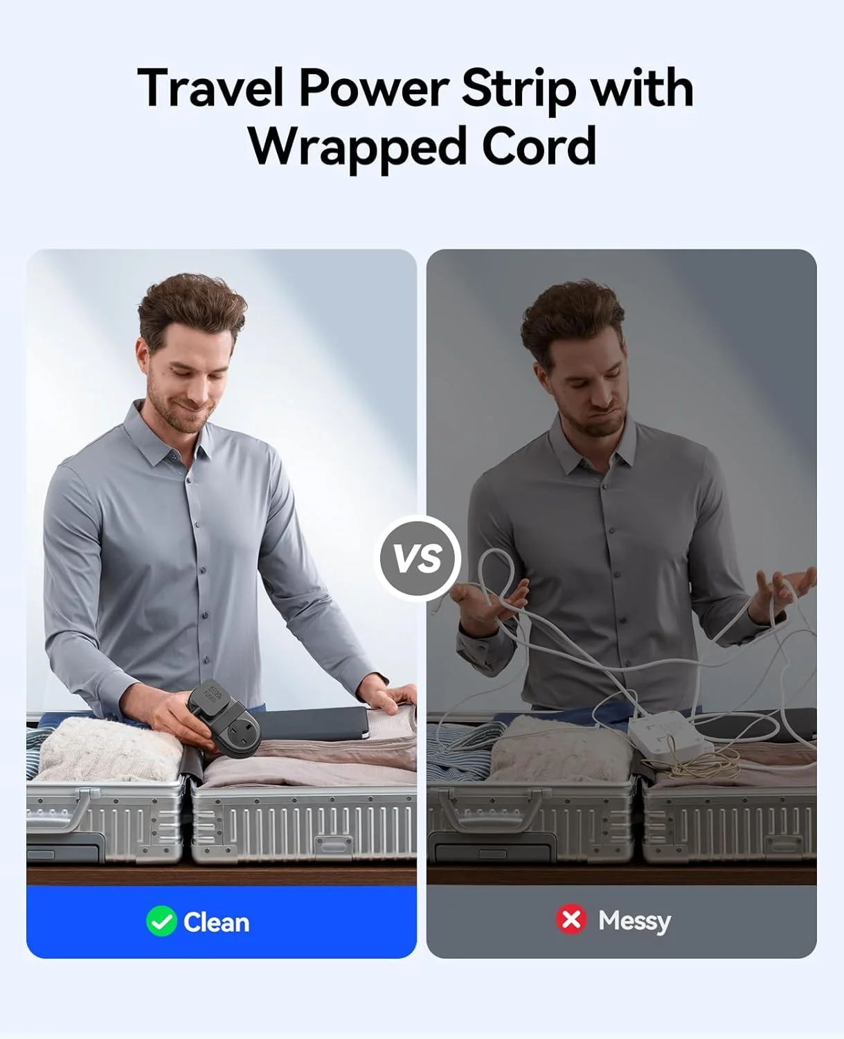 محافظ برق مسافرتی ORICO، 2 پریز برق 3 پورت USB (1 USB C)، 3250W 13A، سیم سیار جمع و جور و قابل رول برای لوازم ضروری سفر هتل - مشکی محافظ برق مسافرتی ORICO، 2 پریز برق 3 پورت USB (1 USB C)، 3250W 13A، سیم سیار جمع و جور و قابل رول برای لوازم ضروری سفر هتل - مشکی