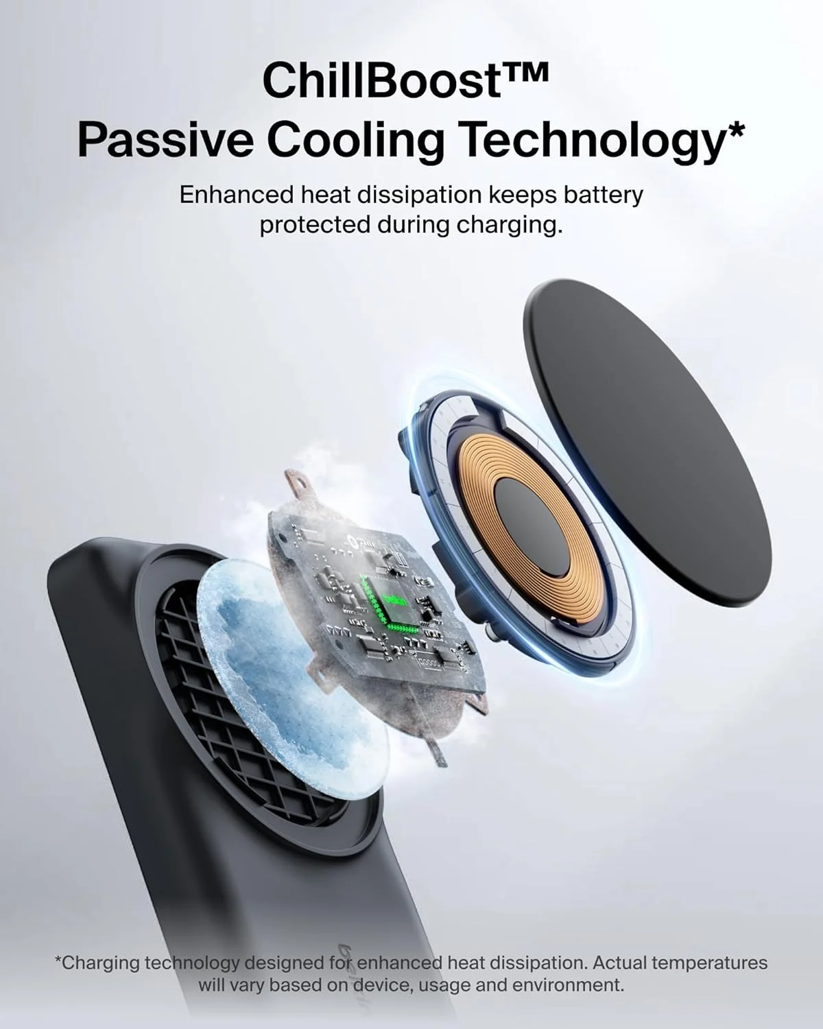 شارژر بی سیم مغناطیسی 25 واتی Belkin UltraCharge، شارژر سریع سازگار با MagSafe دارای گواهی Qi2.2، ایستگاه شارژ 3 در 1 برای آیفون، ایرپاد، اپل واچ، Pixelsnap با آداپتور 45 واتی - مشکی