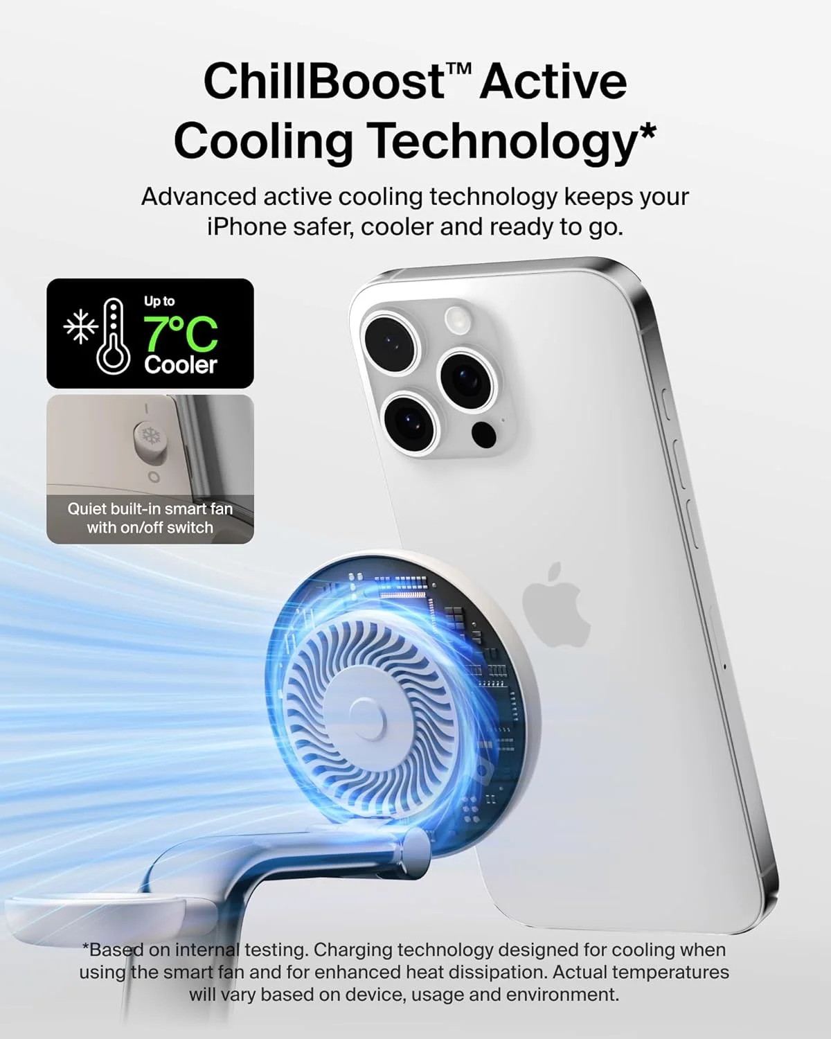 ایستگاه شارژ بی سیم Belkin UltraCharge Pro 25W، شارژر سازگار با MagSafe دارای گواهینامه Qi2.2، 3 در 1 برای آیفون، ایر، اپل واچ، ایرپاد، Pixelsnap، با فن خنک کننده، آداپتور 45 واتی - رنگ ماسه ای