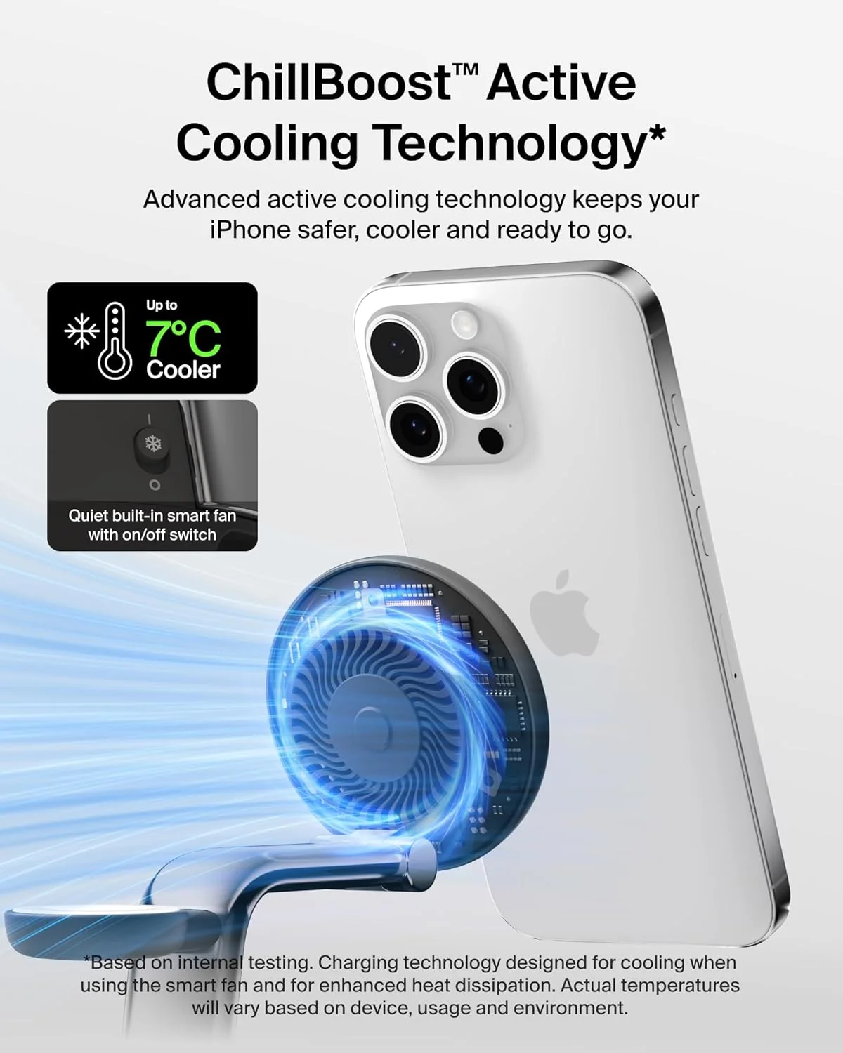 استند شارژ بیسیم 25 واتی Belkin UltraCharge Pro، شارژر سازگار با MagSafe دارای گواهینامه Qi2.2 برای آیفون 17، ایر، اپل واچ، ایرپادز، Pixelsnap، همراه با فن خنککننده و آداپتور 45 واتی - مشکی استند شارژ بیسیم 25 واتی Belkin UltraCharge Pro، شارژر سازگار با MagSafe دارای گواهینامه Qi2.2 برای آیفون 17، ایر، اپل واچ، ایرپادز، Pixelsnap، همراه با فن خنککننده و آداپتور 45 واتی - مشکی