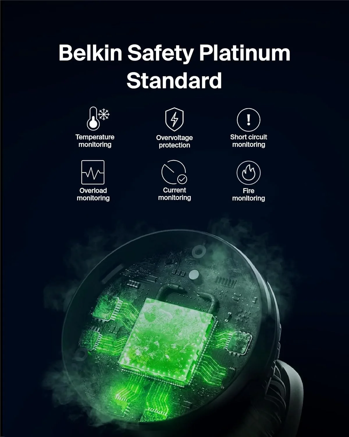 پایه شارژ بی سیم 3 در 1 بلکین با MagSafe سازگار با Qi2 15W، شارژر سریع آیفون برای سری آیفون 15، 14 و 13، ایرپاد، اپل واچ و غیره (PSU شامل) - سفید پایه شارژ بی سیم 3 در 1 بلکین با MagSafe سازگار با Qi2 15W، شارژر سریع آیفون برای سری آیفون 15، 14 و 13، ایرپاد، اپل واچ و غیره (PSU شامل) - سفید