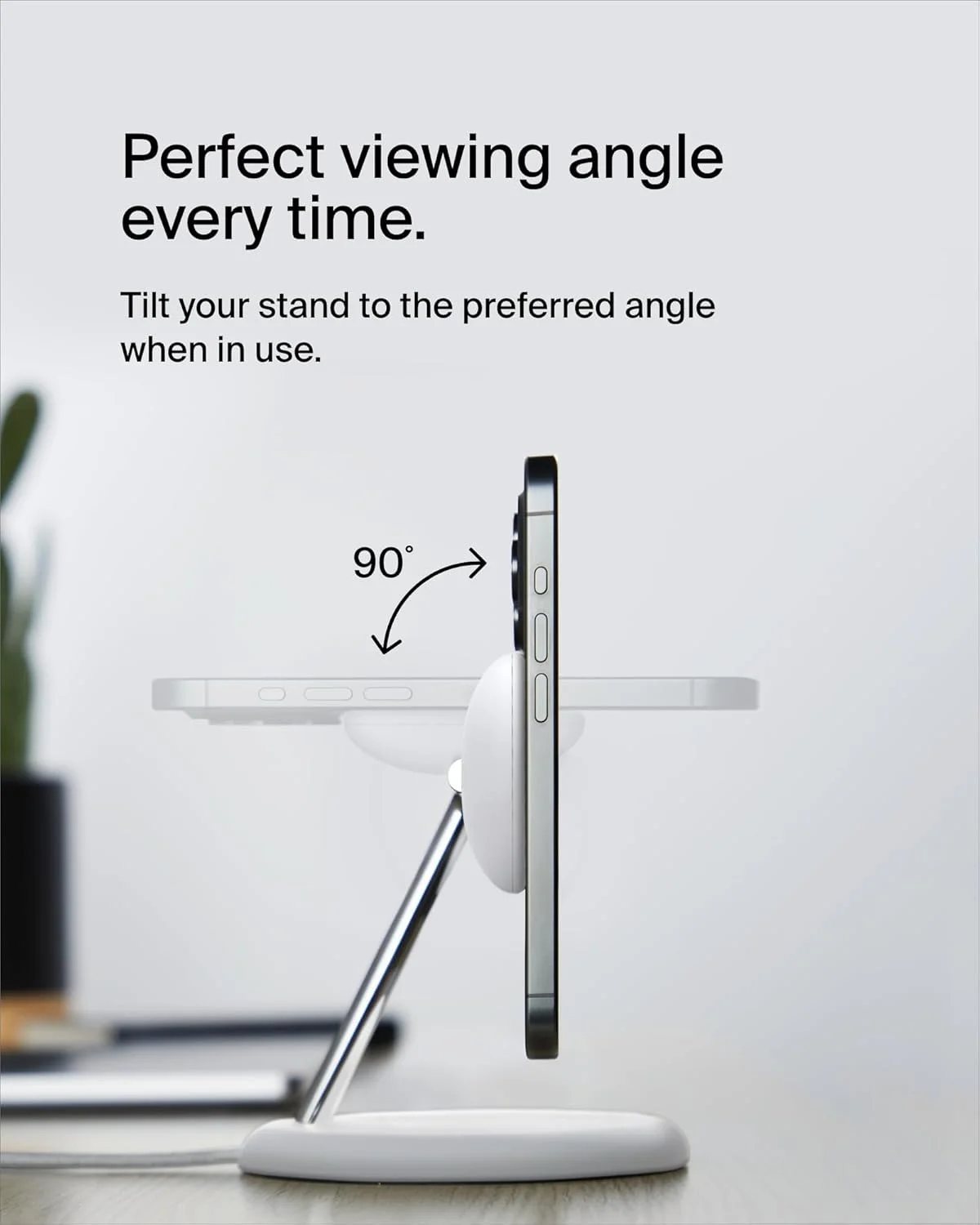 پایه شارژ بی سیم 3 در 1 بلکین با MagSafe سازگار با Qi2 15W، شارژر سریع آیفون برای سری آیفون 15، 14 و 13، ایرپاد، اپل واچ و غیره (PSU شامل) - سفید پایه شارژ بی سیم 3 در 1 بلکین با MagSafe سازگار با Qi2 15W، شارژر سریع آیفون برای سری آیفون 15، 14 و 13، ایرپاد، اپل واچ و غیره (PSU شامل) - سفید