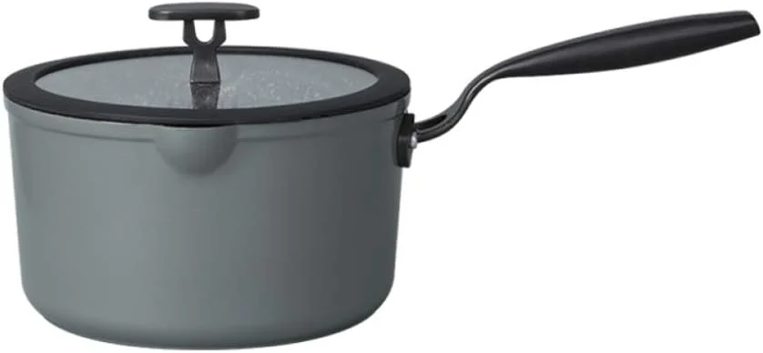 قابلمه پخت و پز، تابه شیر نچسب مکمل غذای کودک با درب، دسته فولادی ریخته گری خلاقانه و کف ضخیم تر، قابلمه سوپ با قطر بزرگ، مناسب برای همه اجاق ها