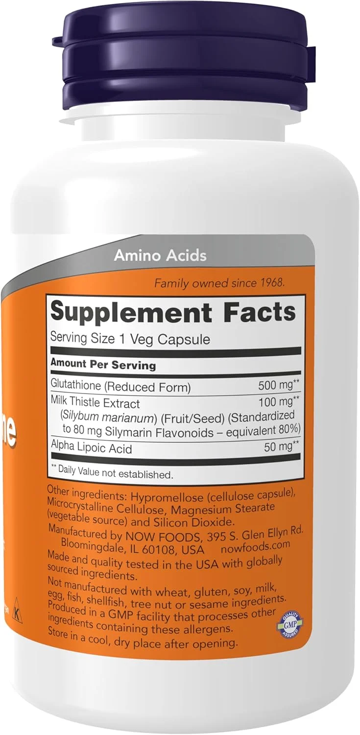 گلوتاتیون 500 میلی گرم ناو فودز - 60 کپسول گلوتاتیون 500 میلی گرم ناو فودز - 60 کپسول