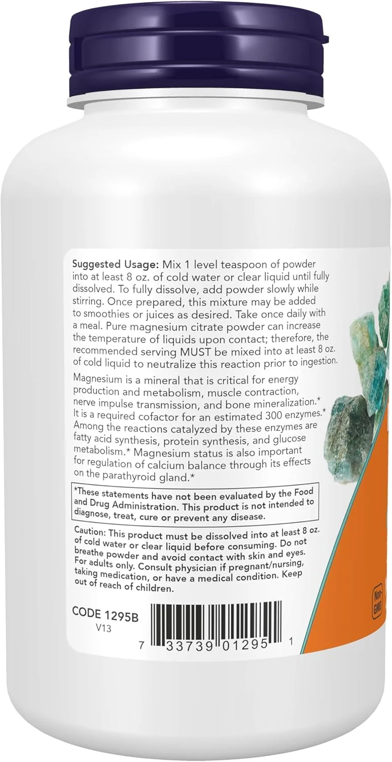 پودر سیترات منیزیم ناو فودز 227 گرم