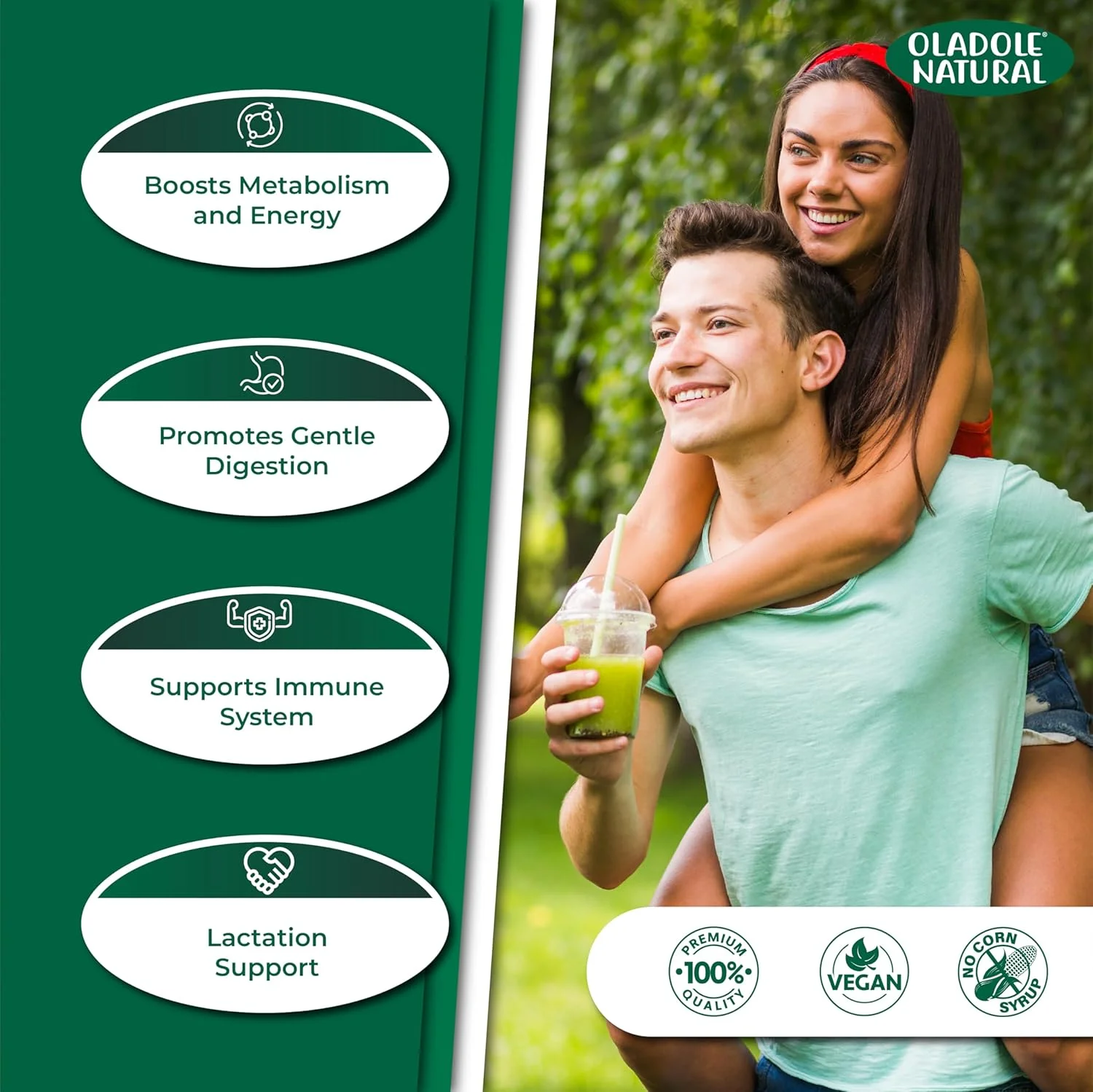 اولادول مورینگا طبیعی 500 میلی گرم - 120 کپسول، مکمل سوپرفود ممتاز برای حمایت از سیستم ایمنی، افزایش انرژی، هضم، متابولیسم، حمایت از شیردهی | غنی از آنتی اکسیدان ها، ویتامین ها و مواد معدنی اولادول مورینگا طبیعی 500 میلی گرم - 120 کپسول، مکمل سوپرفود ممتاز برای حمایت از سیستم ایمنی، افزایش انرژی، هضم، متابولیسم، حمایت از شیردهی | غنی از آنتی اکسیدان ها، ویتامین ها و مواد معدنی