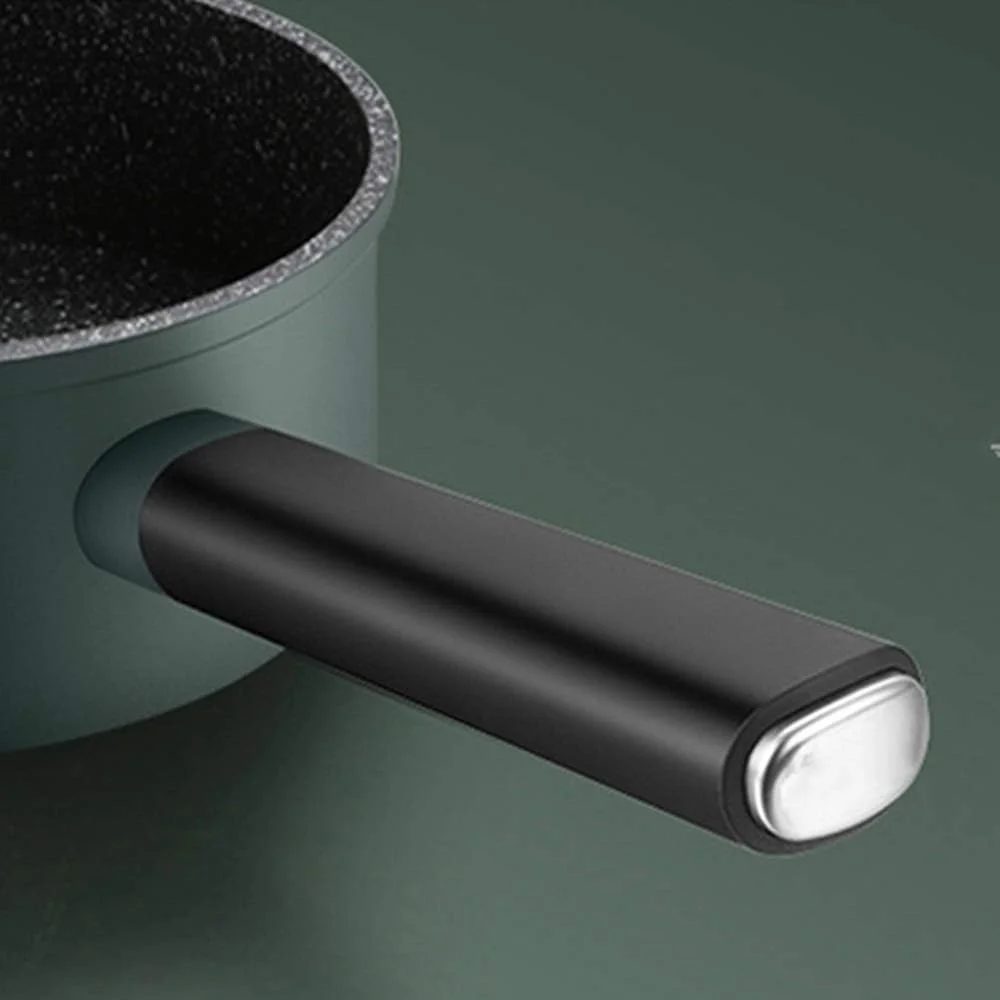 شیرجوش، قابلمه کوچک برای گرم کردن شیر، غذای کودک، قابلمه نچسب خانگی، قابلمه نودل و پخت سریع نودل، شیر داغ (سبز 16x7.2)